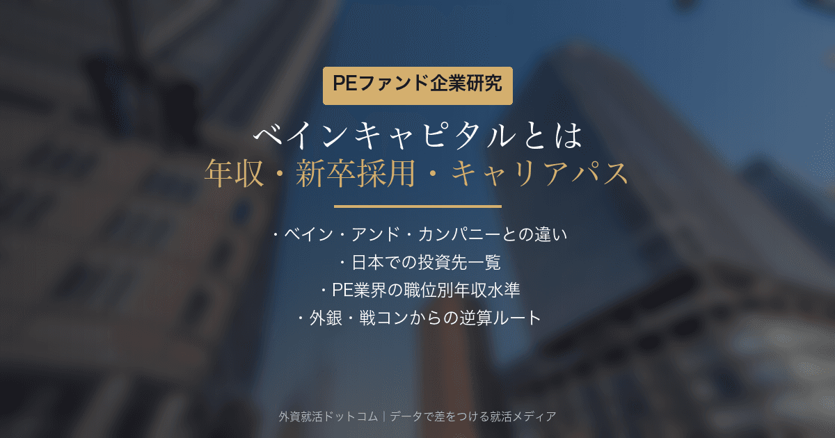 ベインキャピタルとは|PEファンド企業研究 年収・新卒採用・キャリアパスを徹底解説